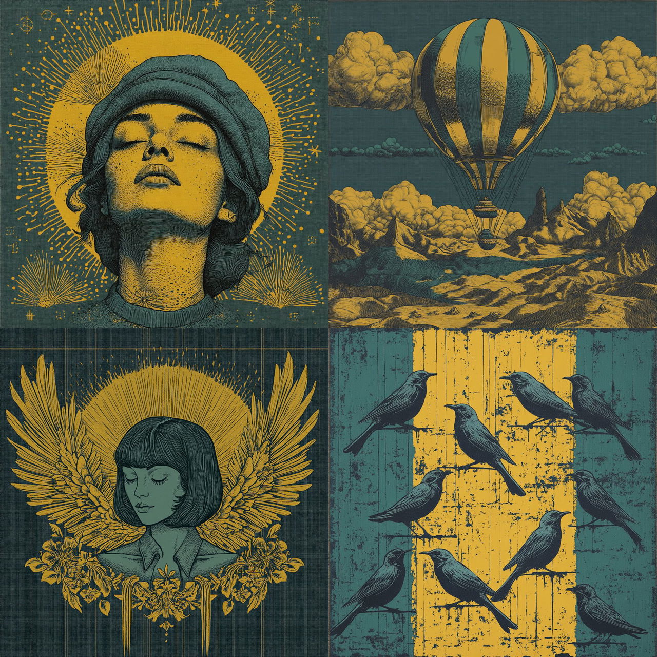 Qamar Ink Exchange style, Midjourney V6.1, render 1 of 4