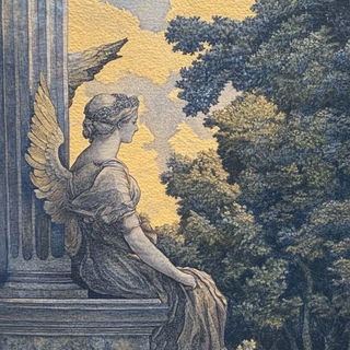 Prismwarp style, Midjourney V6.1: classical 18th-century oil painting