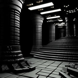 Cinderpetal Horizons style, Midjourney V6.1: abstract 3D render