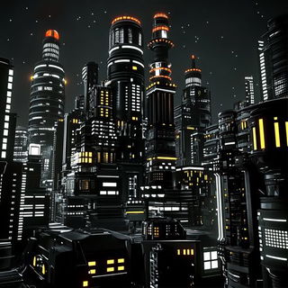 Cinderpetal Horizons style, Midjourney V6.1: megacity with futuristic bioarchitecture
