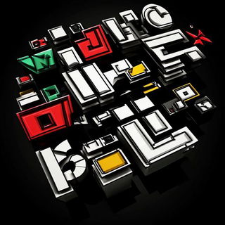 Cinderpetal Horizons style, Midjourney V6.1: typographic composition with large letters