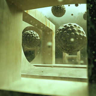 Tealambre style, Midjourney V6.1: abstract 3D render