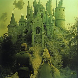 Tealambre style, Midjourney V6.1: retro fairy-tale illustration