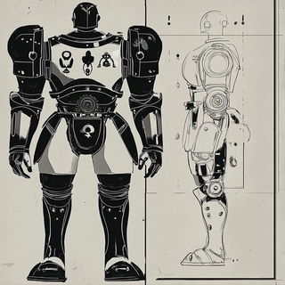 Scarline Motor Relief style, Midjourney V6.1: concept art character design of retropunk steam knight