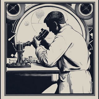 Scarline Motor Relief style, Midjourney V6.1: editorial illustration for popular scientific magazine cover