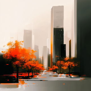 Gouachegothic style, Midjourney V6.1: megacity with futuristic bioarchitecture