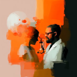 Gouachegothic style, Midjourney V6.1: editorial illustration for popular scientific magazine cover