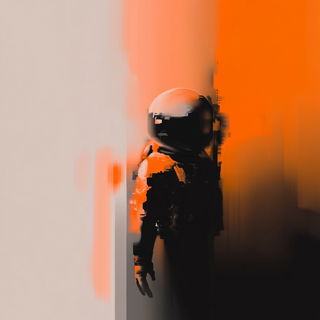 Gouachegothic style, Midjourney V6.1: cinematic shot from sci-fi movie