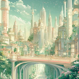 Skyfall Chiaroscuro style, Midjourney V6.1: megacity with futuristic bioarchitecture