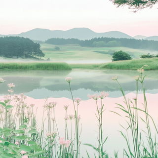 Skyfall Chiaroscuro style, Midjourney V6.1: realistic landscape photograph of quiet dawn