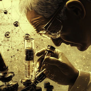 Hatched Kingdoms style, Midjourney V6.1: editorial illustration for popular scientific magazine cover
