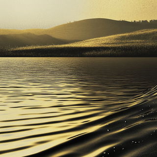 Hatched Kingdoms style, Midjourney V6.1: realistic landscape photograph of quiet dawn