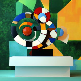 Fluxmigrant style, Midjourney V6.1: abstract 3D render