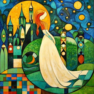 Fluxmigrant style, Midjourney V6.1: retro fairy-tale illustration