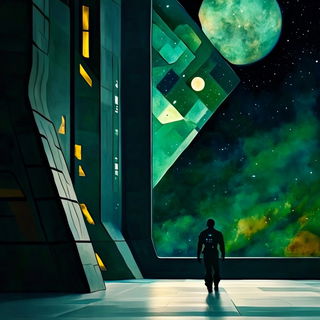 Fluxmigrant style, Midjourney V6.1: cinematic shot from sci-fi movie