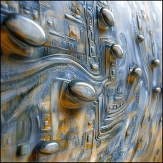 The Tidal Aperture style, Midjourney V6.1: technical infrastructure blueprint schematics