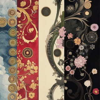 Pueblo Nimbus style, Midjourney V6.1: creative pattern composition