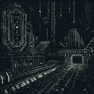 Risolith style, Midjourney V6.1: cinematic shot from sci-fi movie