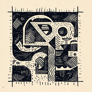 Risolith style, Midjourney V6.1: typographic composition with large letters