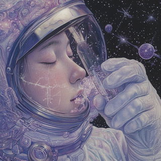 Sunshell Mascotry style, Midjourney V6.1: editorial illustration for popular scientific magazine cover