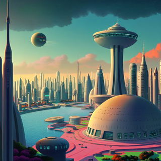 Draperygorgon style, Midjourney V6.1: megacity with futuristic bioarchitecture