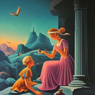 Draperygorgon style, Midjourney V6.1: classical 18th-century oil painting