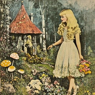 Lanterneaux style, Midjourney V6.1: retro fairy-tale illustration