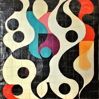 Lanterneaux style, Midjourney V6.1: creative pattern composition