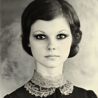 Lanterneaux style, Midjourney V6.1: photographic portrait of female protagonist