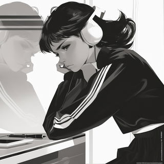 Scaleform Inkcraft style, Midjourney V6.1: black-and-white manga comic strip