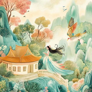 Inkbulwark style, Midjourney V6.1: retro fairy-tale illustration