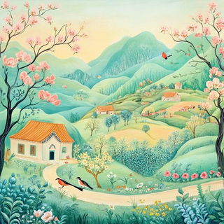 Inkbulwark style, Midjourney V6.1: traditional folk art