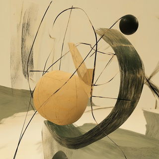 Desert Iconographicism style, Midjourney V6.1: abstract 3D render