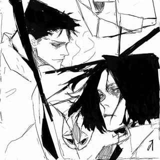Desert Iconographicism style, Midjourney V6.1: black-and-white manga comic strip