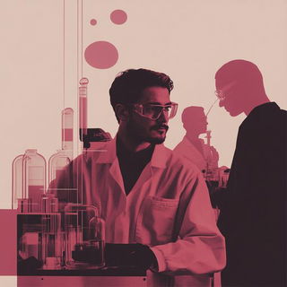 Mythiclad style, Midjourney V6.1: editorial illustration for popular scientific magazine cover