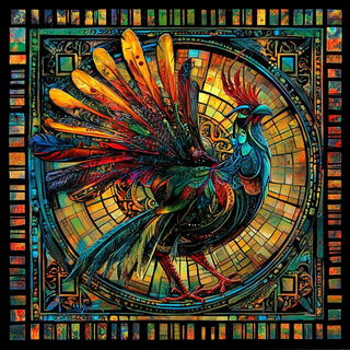 Candlecrypt Masonry style, Midjourney V6.1: traditional folk art