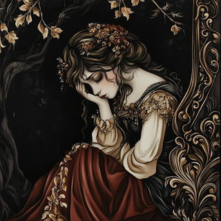 Kurogane Needleworks style, Midjourney V6.1: classical 18th-century oil painting