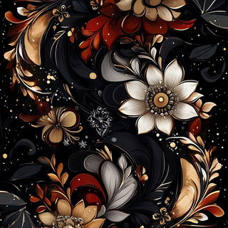 Kurogane Needleworks style, Midjourney V6.1: creative pattern composition