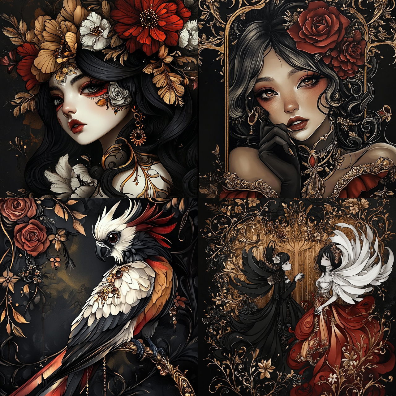 Kurogane Needleworks style, Midjourney V6.1, render 1 of 4