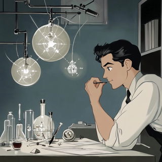 Birdstencil style, Midjourney V6.1: editorial illustration for popular scientific magazine cover