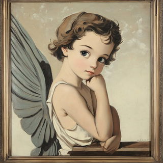 Birdstencil style, Midjourney V6.1: classical 18th-century oil painting