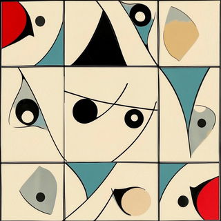Birdstencil style, Midjourney V6.1: creative pattern composition