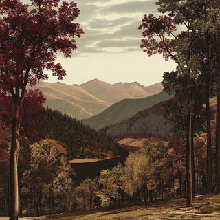 Starburst Visage style, Midjourney V6.1: realistic landscape photograph of quiet dawn