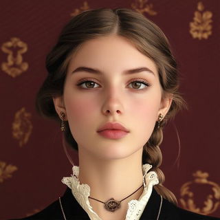 Starburst Visage style, Midjourney V6.1: photographic portrait of female protagonist
