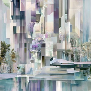 Screamoire style, Midjourney V6.1: megacity with futuristic bioarchitecture