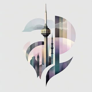 Screamoire style, Midjourney V6.1: bold minimalist logo design for Istanbul city municipal services