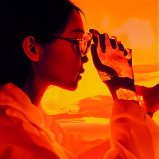 Floravertigo style, Midjourney V6.1: editorial illustration for popular scientific magazine cover