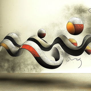 Poppeterrain style, Midjourney V6.1: abstract 3D render