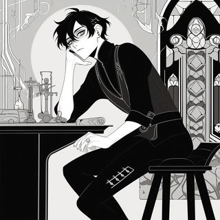 Stopmorphia style, Midjourney V6.1: black-and-white manga comic strip