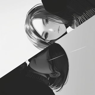 Misregister Anatomy style, Midjourney V6.1: black-and-white manga comic strip